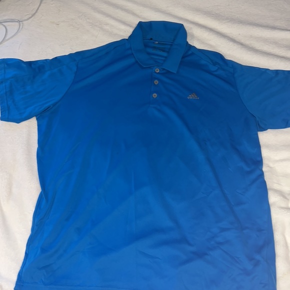 ADIDAS XXL BLUE GOLF SHIRT CLIMACOOL - Picture 4 of 5
